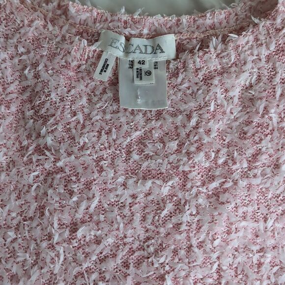 Escada 🩷 Woven Textured Lightweight Sweater - Picture 5 of 12